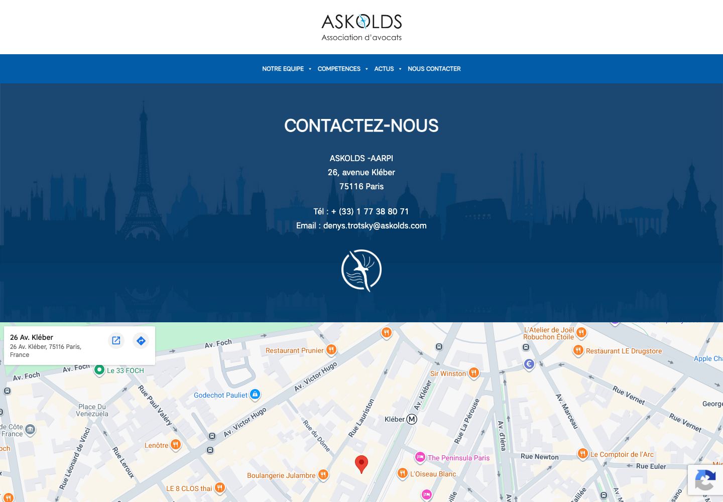 Contacts / Askolds project form