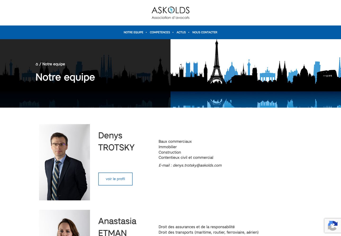 About the project / internal page of the Askolds project