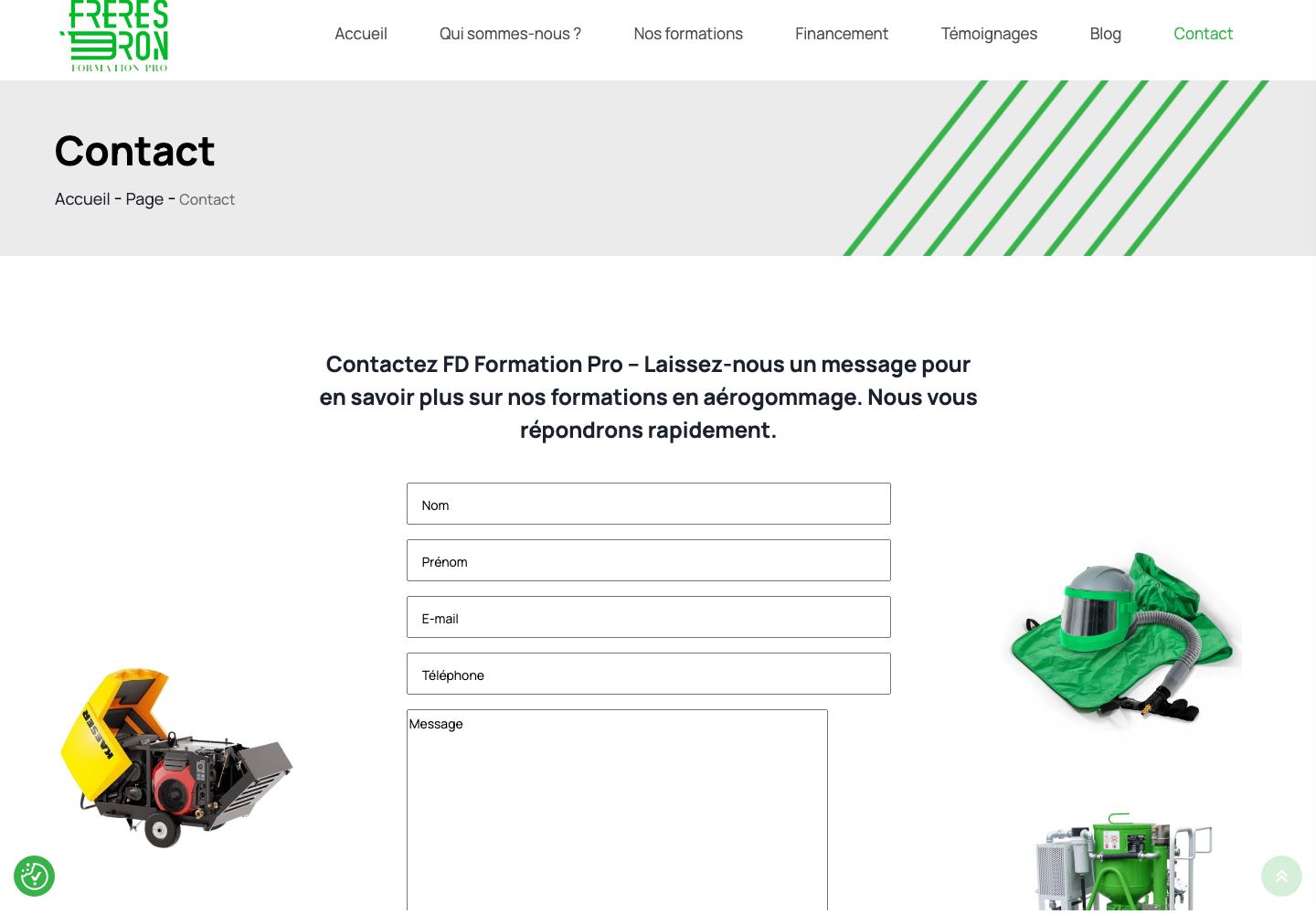 Contacts / formulaire projet FD Formation Pro