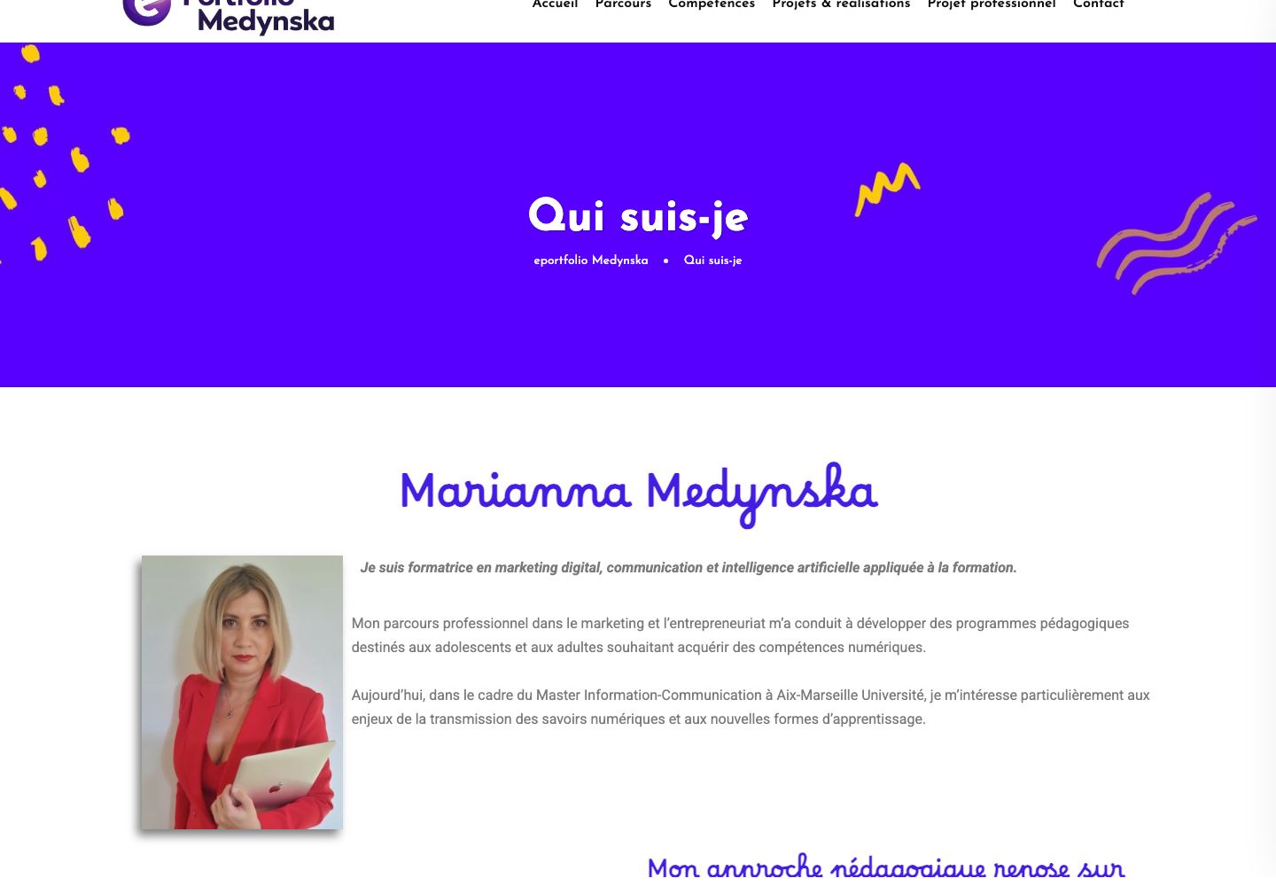 About the project / internal page of the project Marianna Medynska