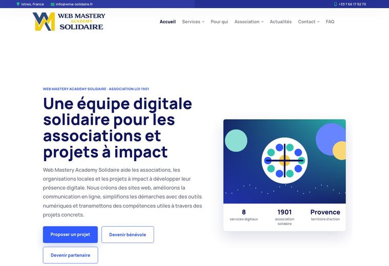 Miniature de la page d’accueil WMA Solidaire