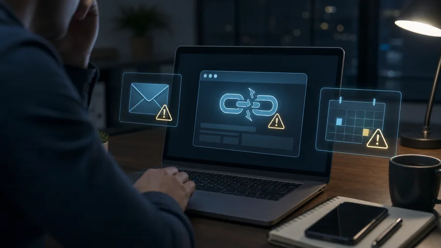 Le risque d'expiration d'un domaine pour le site et la messagerie