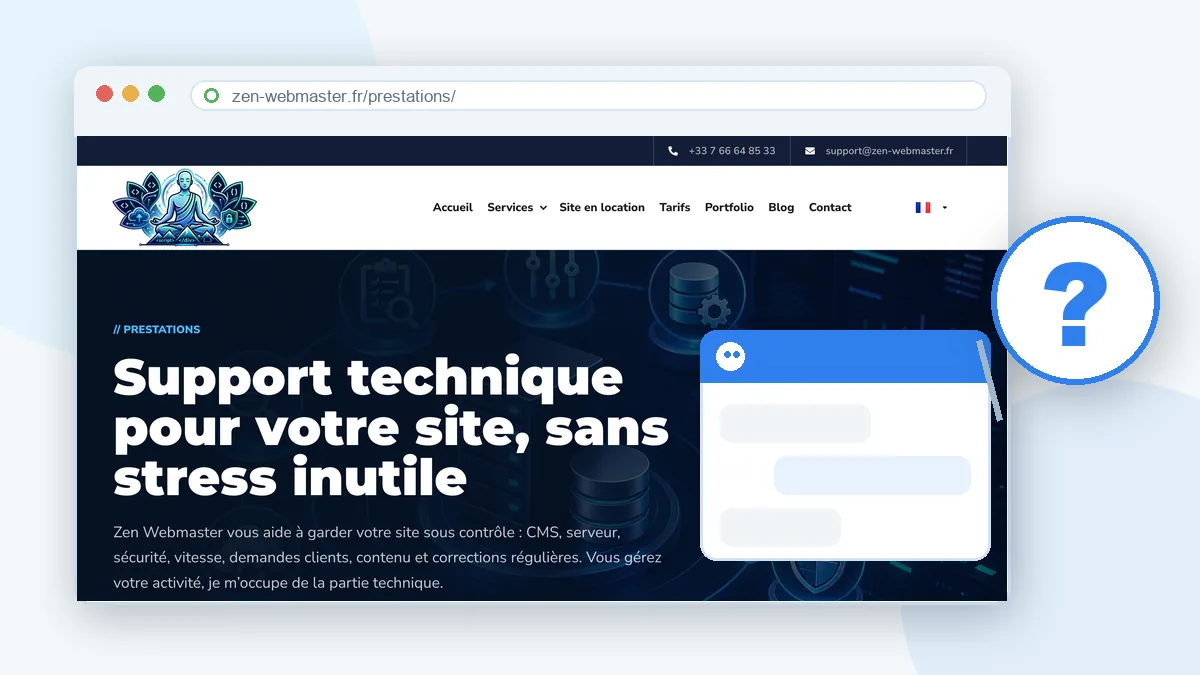 Chat sur un site : le visiteur ne sait pas si c'est un humain ou une machine qui répond